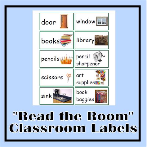 Read the Room Classroom Labels - The Curriculum Corner 123