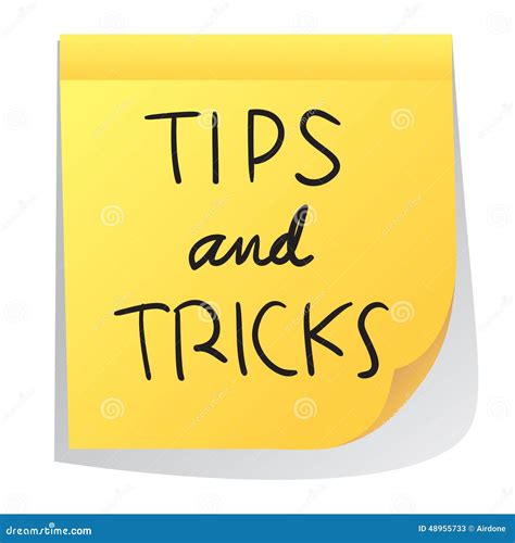 Tips nd Tricks stock vector. Image of metaphor, answer - 48955733