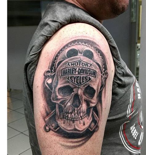 120+ Outlaw Biker Tattoos For Guys (2019) Motorcycle Designs Harley Davidson | Tattoo Ideas 2020