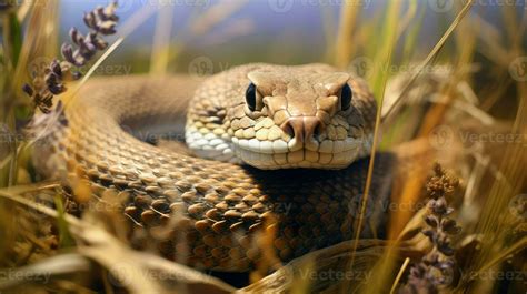 venomous prairie rattlesnake rattlesnake ai generated 32457372 Stock ...