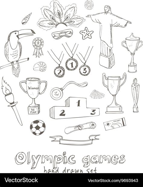 Olympic games in Brazil Royalty Free Vector Image