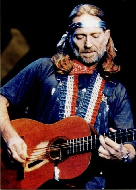 Willie Nelson 5x7 inch press photo playing his Trigger guitar on stage ...