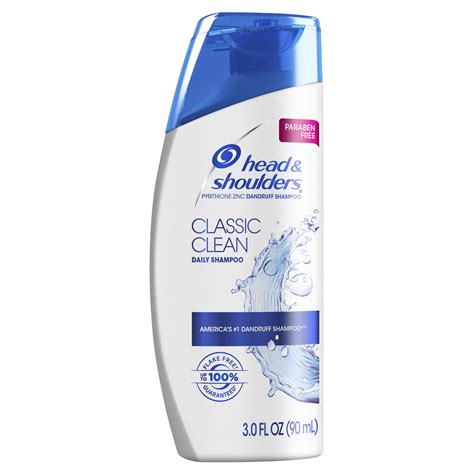 Head and Shoulders Classic Clean Daily-Use Anti-Dandruff Paraben Free Shampoo, 3 fl oz - Walmart.com