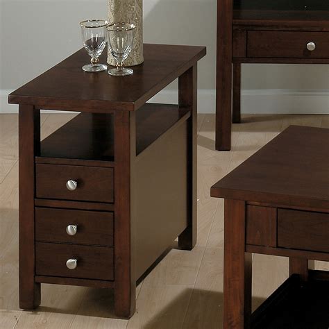 Side Table For Living Room With Storage - Veryke 23.6" Nightstand, End Table With Shelf, Bedside ...