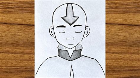 Avatar Aang dessin facile || Comment dessiner Aang étape par étape [Avatar The Last Airbender ]