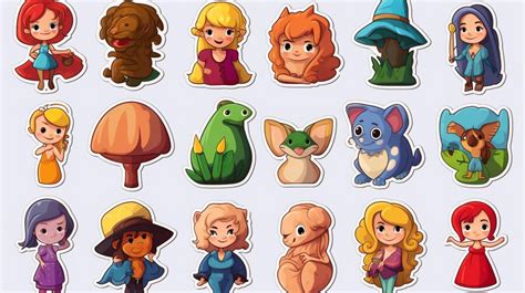 Premium Vector | A collection of cartoon characters including one of ...