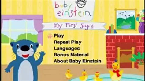 Opening To Baby Einstein:My First Signs 2007 DVD - Dailymotion Video