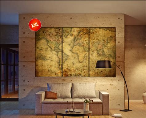 old world map canvas wall art print prints on canvas Old World