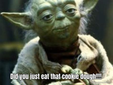 Did you just eat that cookie dough!!!! - Meme Generator