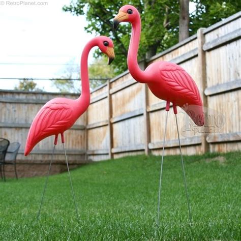 Pink Flamingo Set of 2 Lawn Decorations | Lawn decor, Lawn art, Lawn flamingos