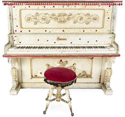 Liberace's Blingtastic Upright Piano For Sale - World Piano News