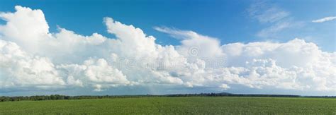 Cold Front Clouds Background Panorama. Stock Image - Image of southern ...