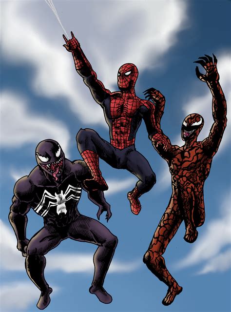 Carnage Vs Spiderman Vs Venom