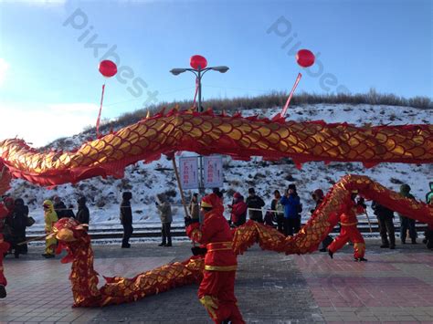 Festive Lion Dance Traditional Festival Parade Procession | PSD Free ...