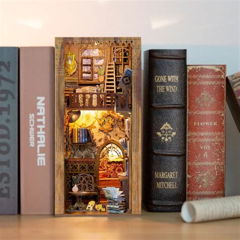 Bookstore Book Nook Book Shelf Insert Bookcase With Light Model ...