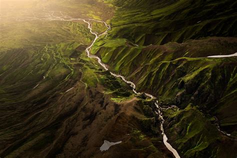 Stunning Abstract Aerial Landscape Photos of Iceland