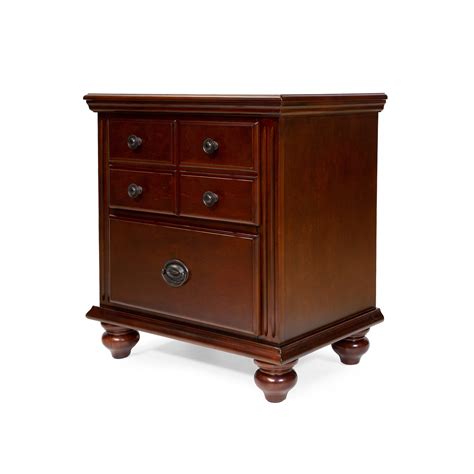 Furniture of America Sibu European Cherry Solid Wood Nightstand - Walmart.com