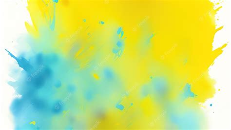 Premium Photo | Blue yellow background watercolor