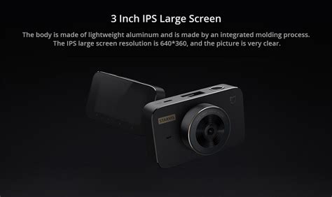 New Xiaomi Mijia Car DVR Camera 1S SONY IMX307 Sensor 3 Inch IPS Screen ...