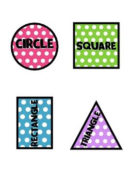 Polka Dot Shapes & Polygons by HM T | Teachers Pay Teachers