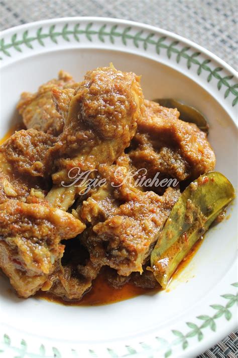 Rendang Ayam Mudah dan Sedap - Azie Kitchen