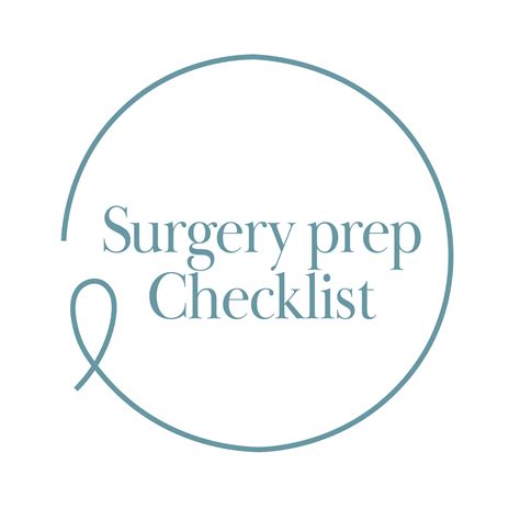 Day of Surgery Checklist – Uncancer LLC