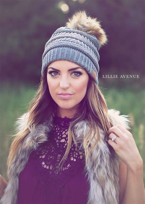 Pom Pom beanie... | Typical white girl, Outfit accessories, Warm outfits