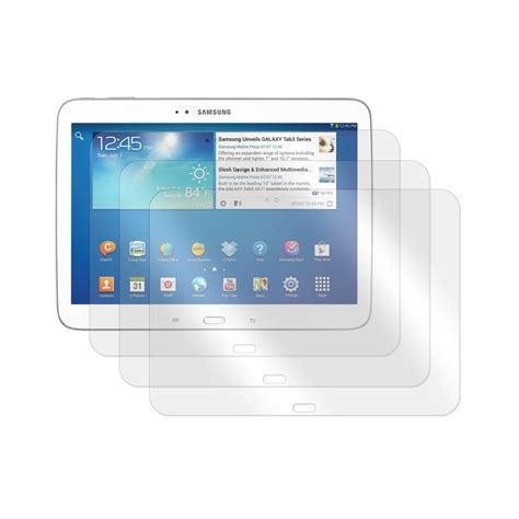 Screen Protector for Samsung Galaxy Tab 3 10.1" Tablet- Set of 3 ...