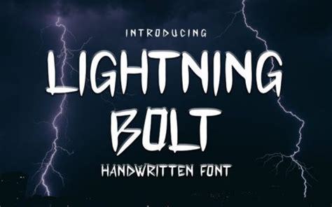 Lightning Bolt Font - Demofont.com