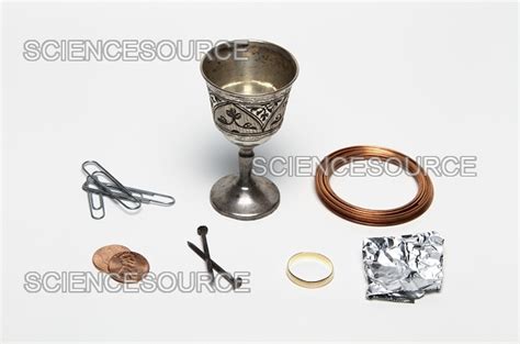 Household objects made from metals | Stock Image - Science Source Images