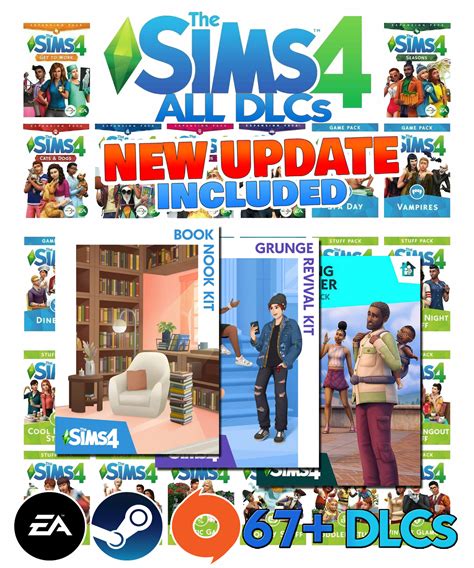 The Sims 4 – ALL 67+ DLC Expansion Packs – Latest – Book Nook & Grudge [PC/Mac]