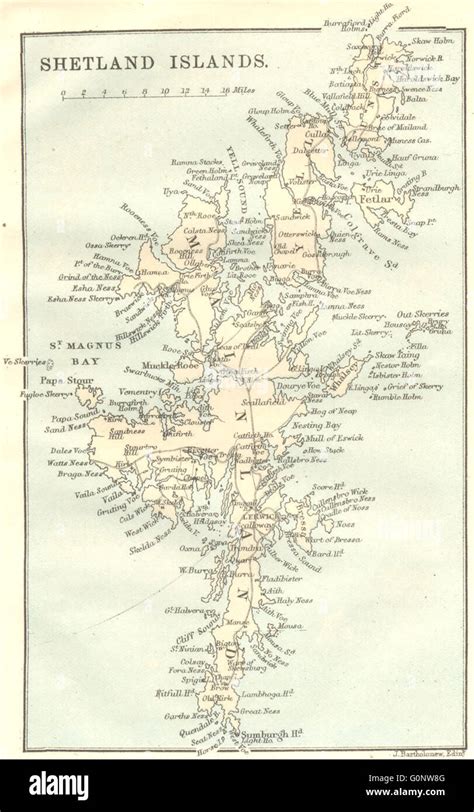 Map Of Shetland Islands And Fair Isle - South Carolina Map