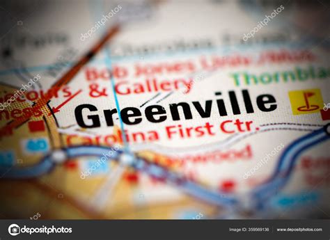 Greenville Geographical Map Usa Stock Photo by ©aliceinwonderland2020 ...