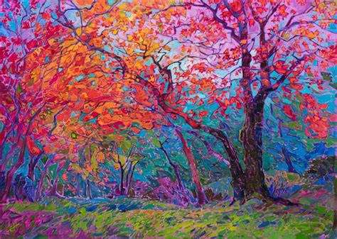 Maple Color - Contemporary Impressionism Paintings by Erin Hanson