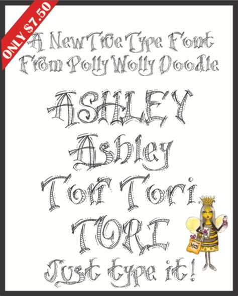 Not Just Any Bee - Doodle Art: I Have A New True Type Font Available!