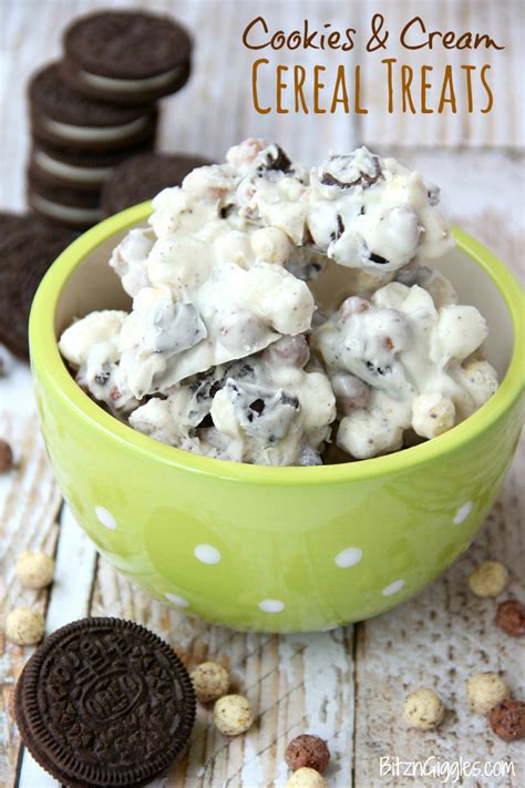 Cookies & Cream Cereal Treats