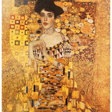 1994 Gustav Klimt "Portrait of Adele Bloch-Bauer" First German Edition Large Poster | Chairish