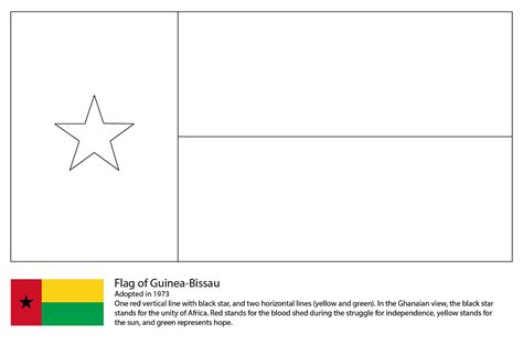 Flag of Guinea Bissau Coloring Page - Free Printable Coloring Pages for ...