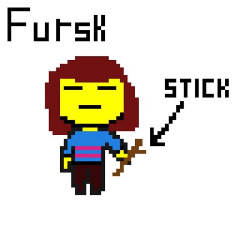 Frisk Pixel Drawing by Fountain777 on DeviantArt