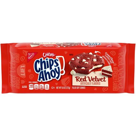 CHIPS AHOY! Chewy Red Velvet Cookies, 1 Pack (9.6 oz.) - Walmart.com - Walmart.com