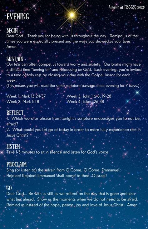 Advent Prayer Cards | First Baptist Church Greensboro