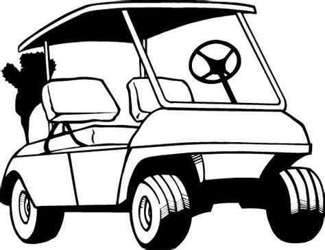 Golf Cart Drawing at PaintingValley.com | Explore collection of Golf ...