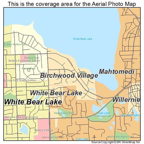 Aerial Photography Map of Birchwood Village, MN Minnesota