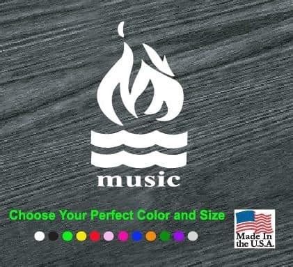 Hot Water Music Logo – Band Decal Stickers | Custom Made In the USA | Fast Shipping