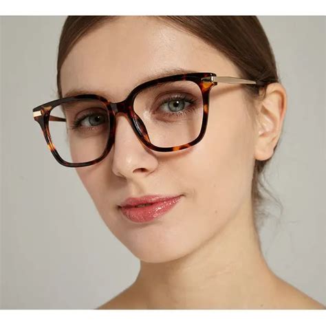 MINCL Reading glasses women men new products full frame large leopard frame square diopter ...