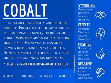 Cobalt Color Meaning: The Color Cobalt Symbolizes Ingenuity and ...