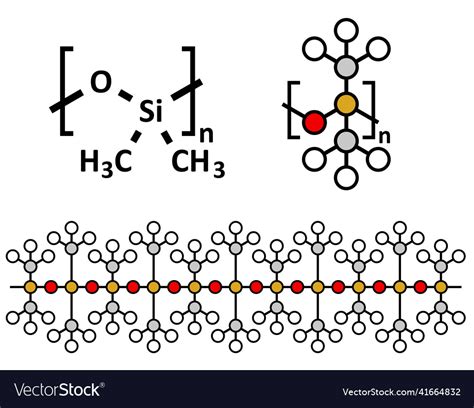 Silicone oil polydimethylsiloxane pdms Royalty Free Vector