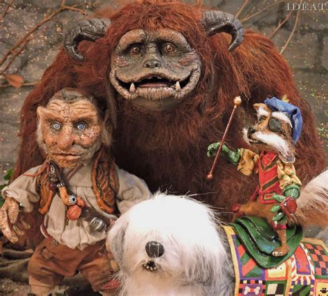 The main puppets used in Jim Henson’s film “Labyrinth” (1986) : 80s