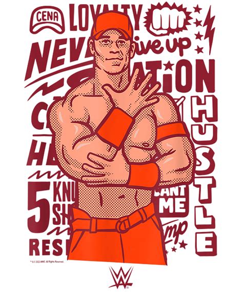 WWE John Cena You Can't See Me Comic T-Shirt by WWE John Cena - Pixels