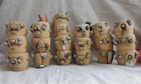 Handmade Face Mugs Pottery by Alex Mrachkovskiy - Trendy Art Ideas